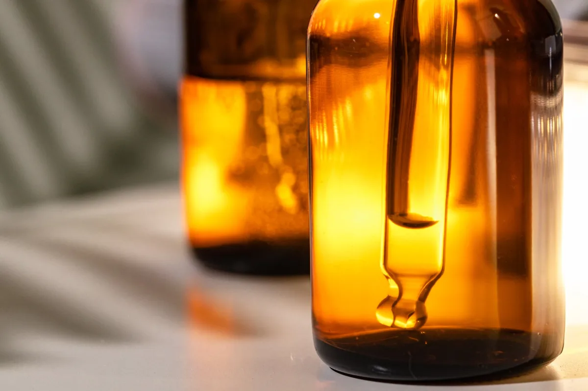 Cannabis tincture dropper bottles